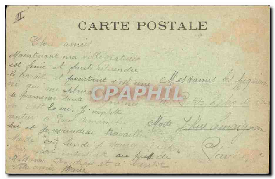 CPA Folklore Les Sables d'Olonne  — Verso