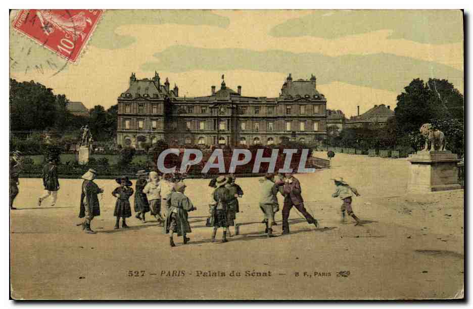 CPA Paris Palais du Senat Bagarre Enfants 