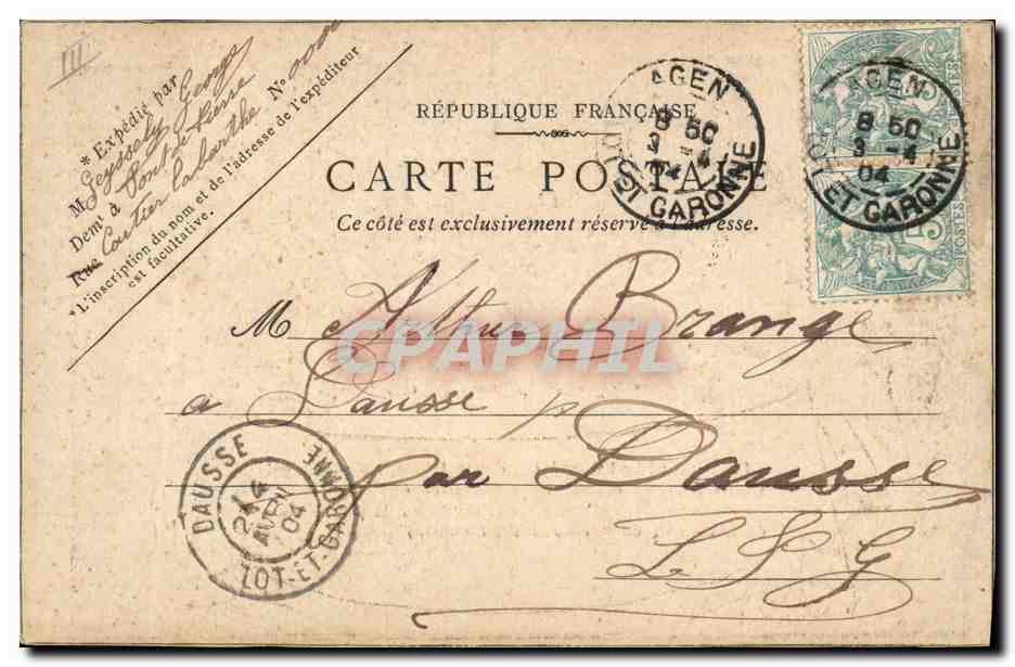 CPA La joie des enfants  — Rückseite