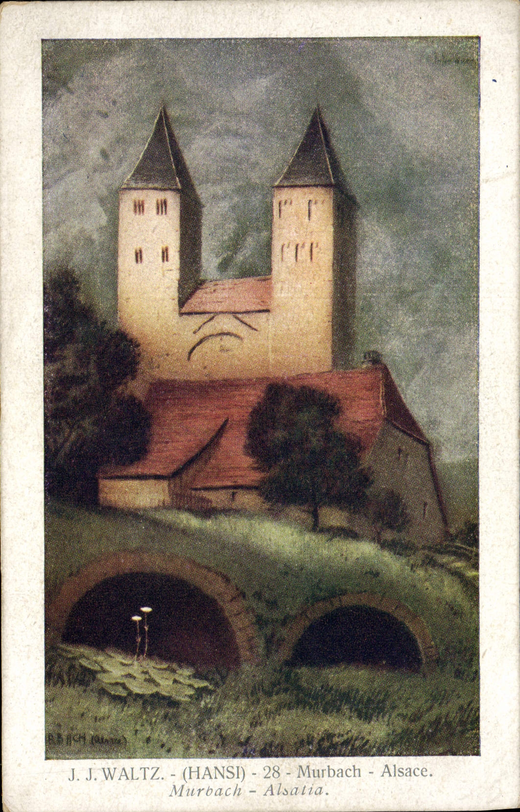 CPA Fantaisie Illustrateur Hansi Alsace Murbach