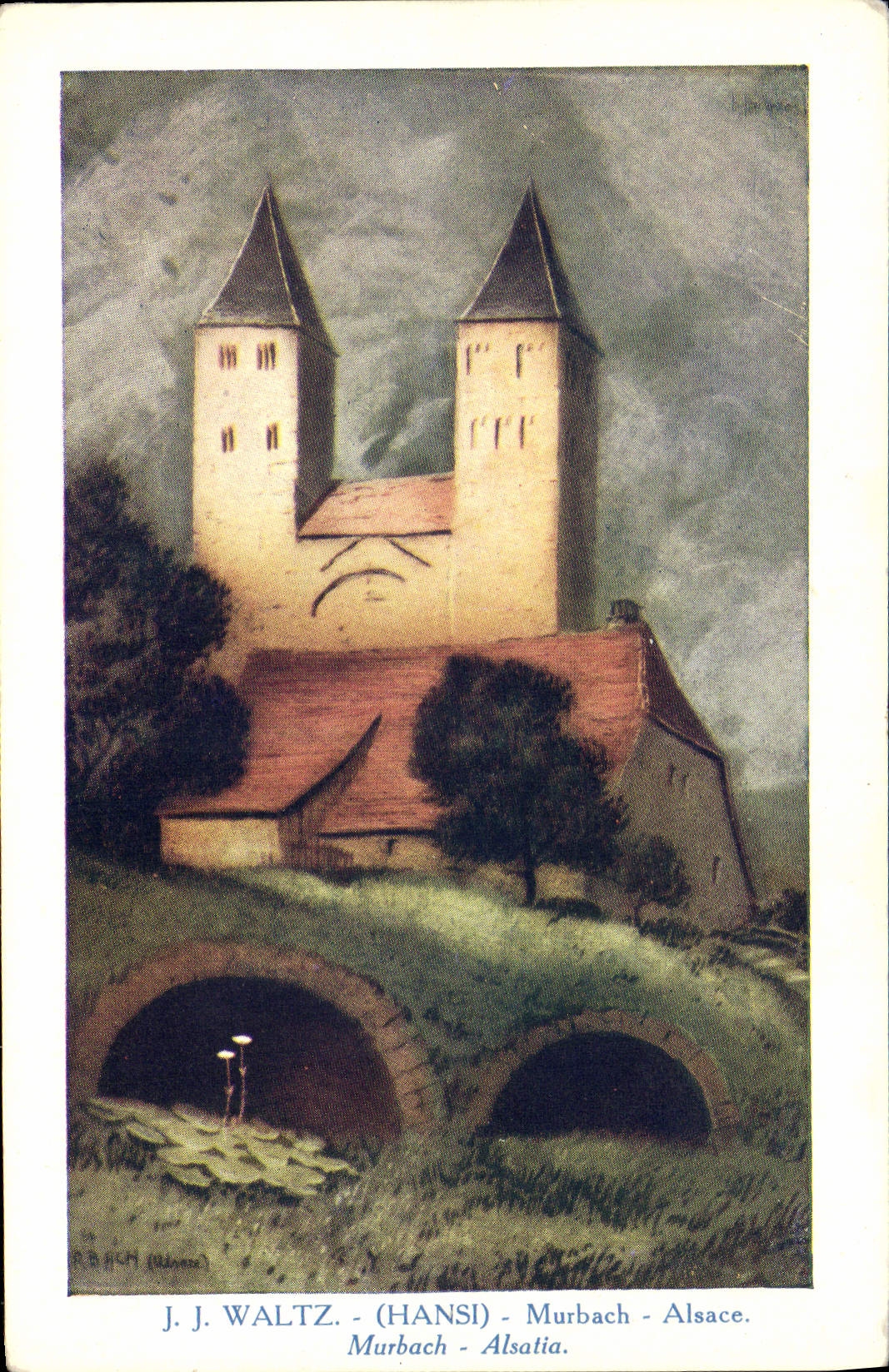 CPA Fantaisie Illustrateur Hansi Alsace Murbach