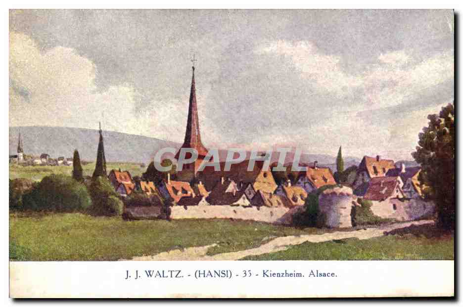 CPA Fantaisie Illustrateur Hansi Alsace Kienzkeim