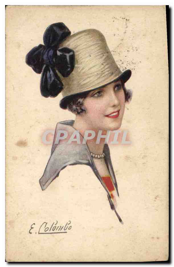 CPA Fantaisie Illustrateur Colombo Femme