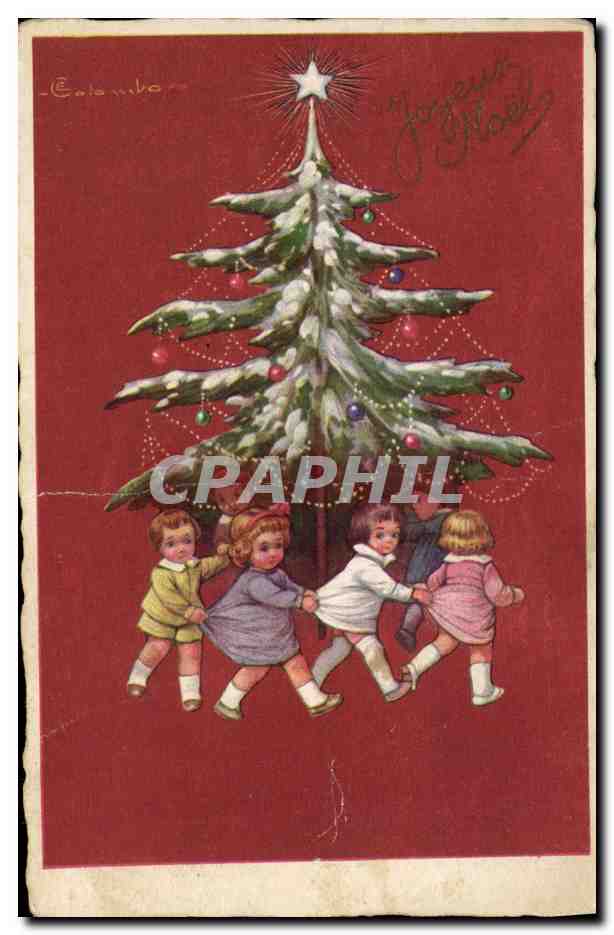 CPA Fantaisie Illustrateur Colombo Enfants Noel