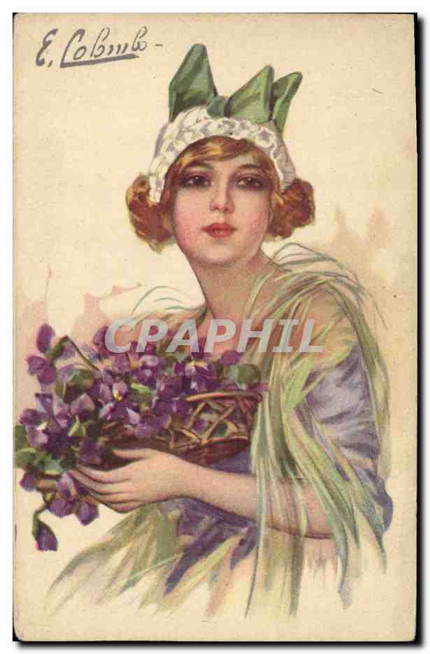 CPA Fantaisie Illustrateur Colombo Femme