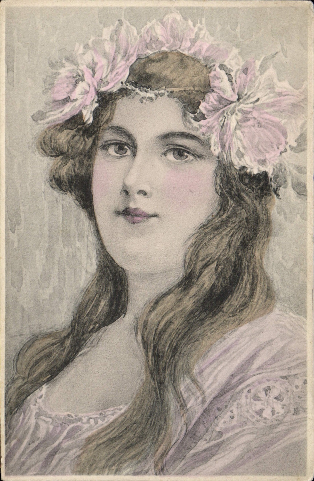 CPA Fantaisie Illustrateur Femme