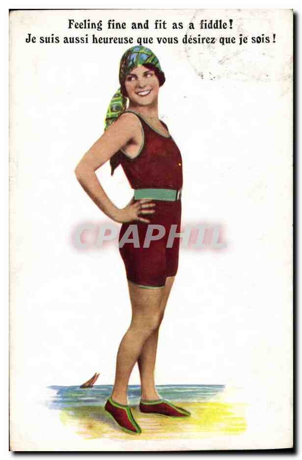 CPA Fantaisie Illustrateur Femme Plage 