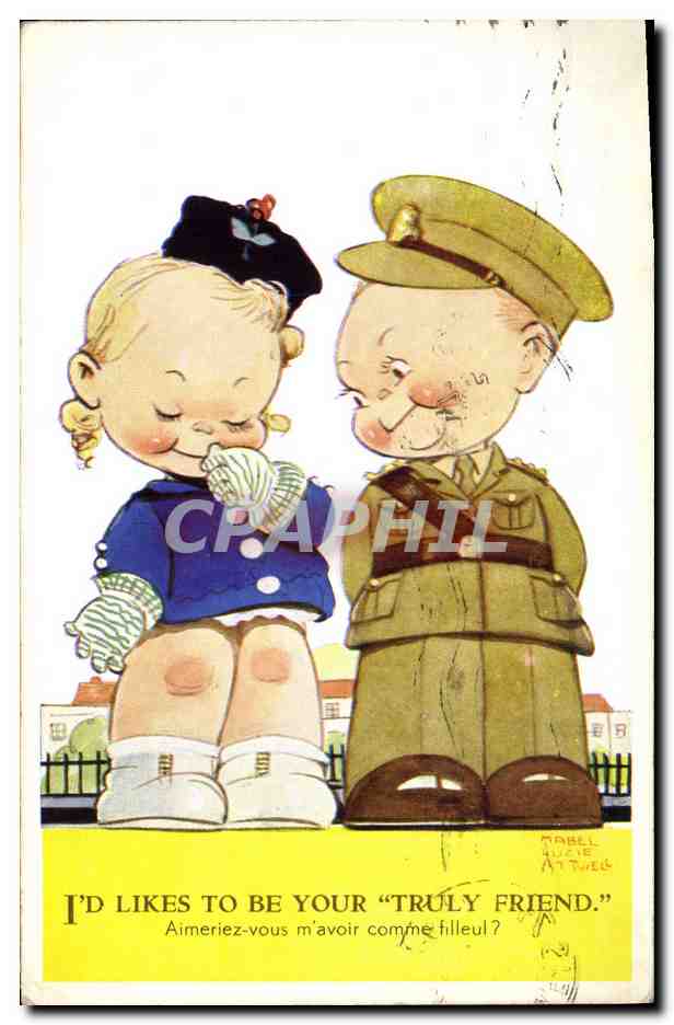 Enfant et soldat — Carte postale de Valentine's Postcards — éditeur Valentine's Postcards, n°211