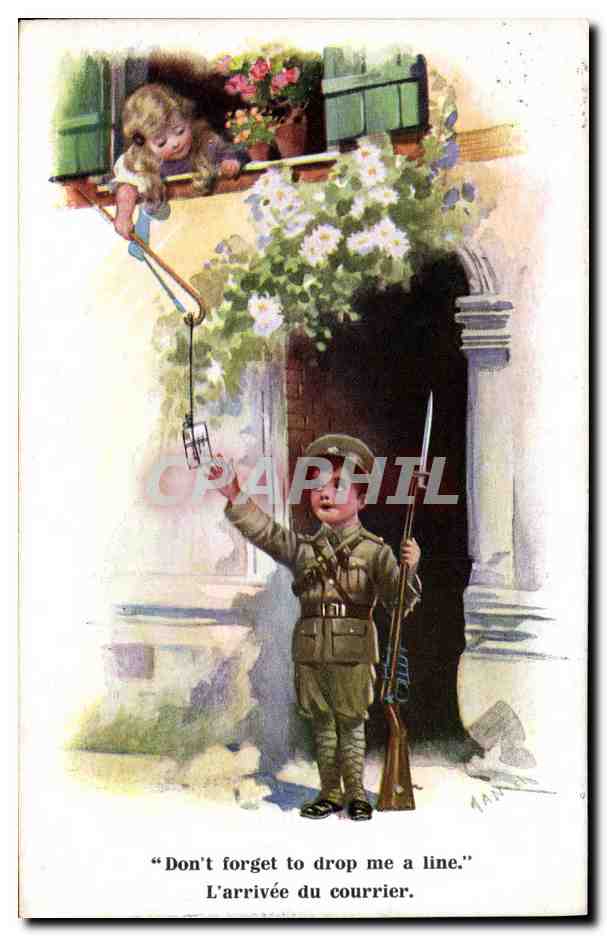 CPA Fantaisie Illustrateur Enfants Militaria