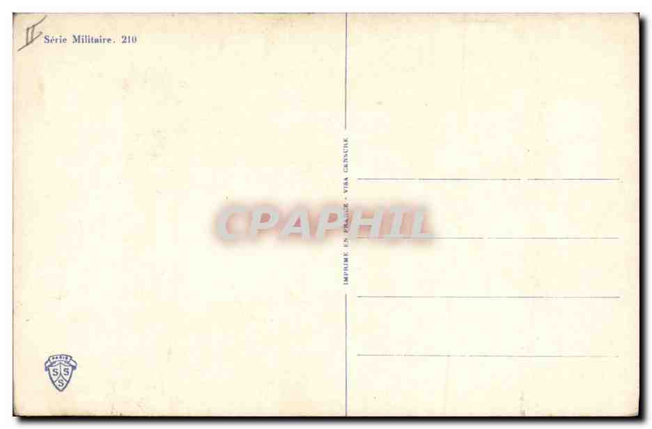 CPA Fantaisie Illustrateur Militaria — Verso