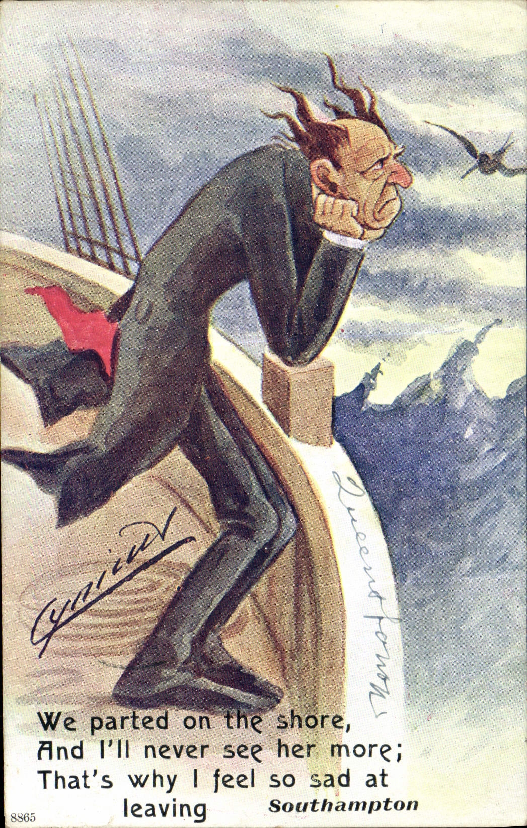 CPA Fantaisie Illustrateur Southampton