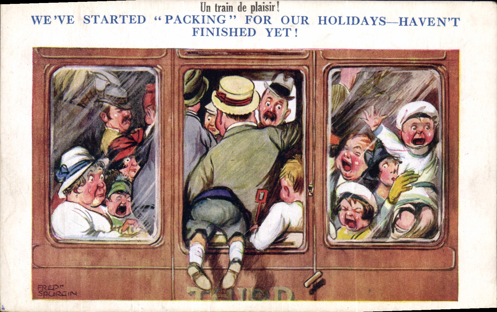 Un train de plaisir! — Série 2163 — Art & Humour Publishing Co. (1924) Ltd.