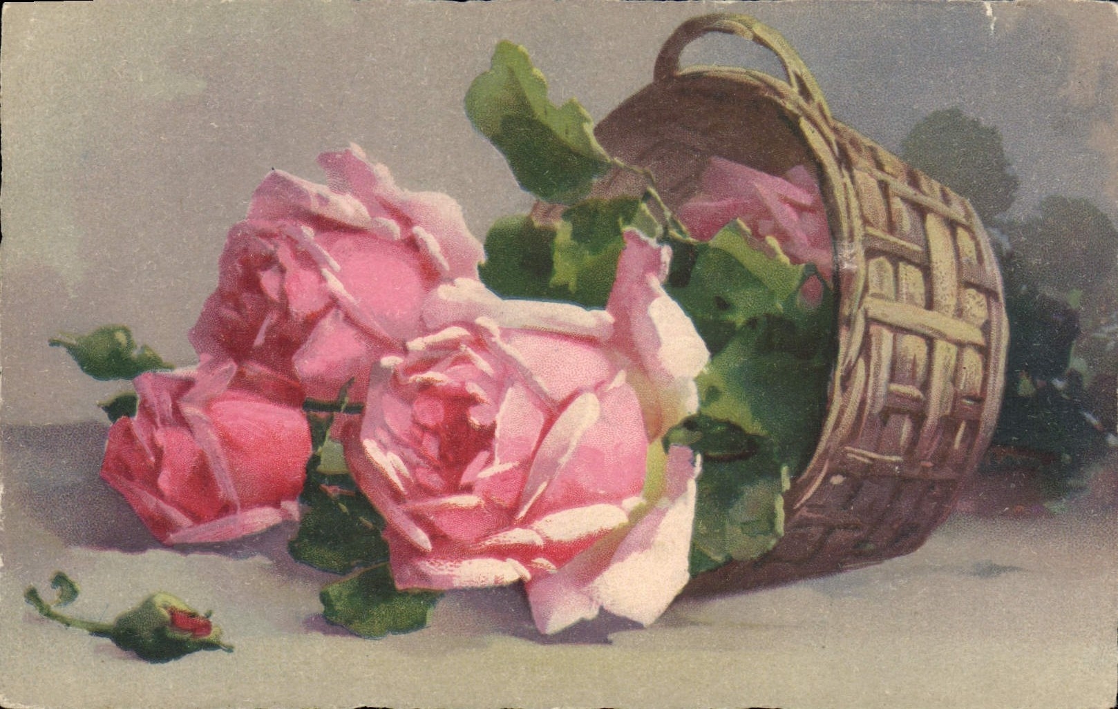 CPA Fantaisie Fleurs 