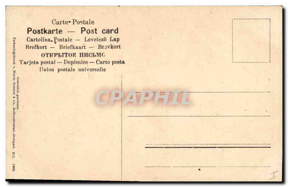 CPA Fantaisie Fleurs  — Rückseite