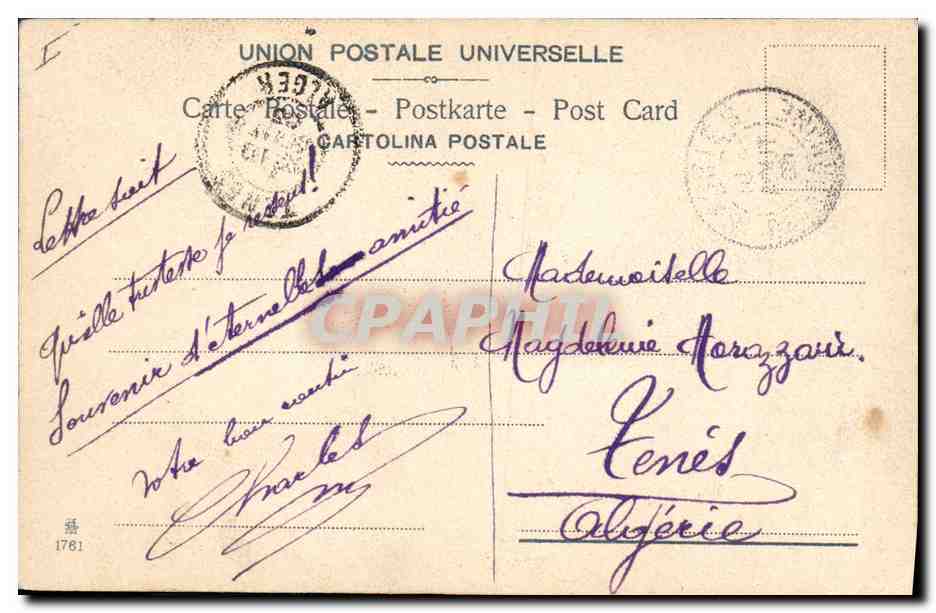 CPA Fantaisie Fleurs  — Rückseite