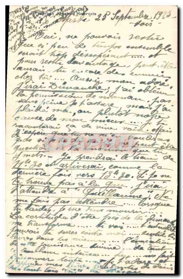 CPA Fantaisie Fleurs  — Rückseite