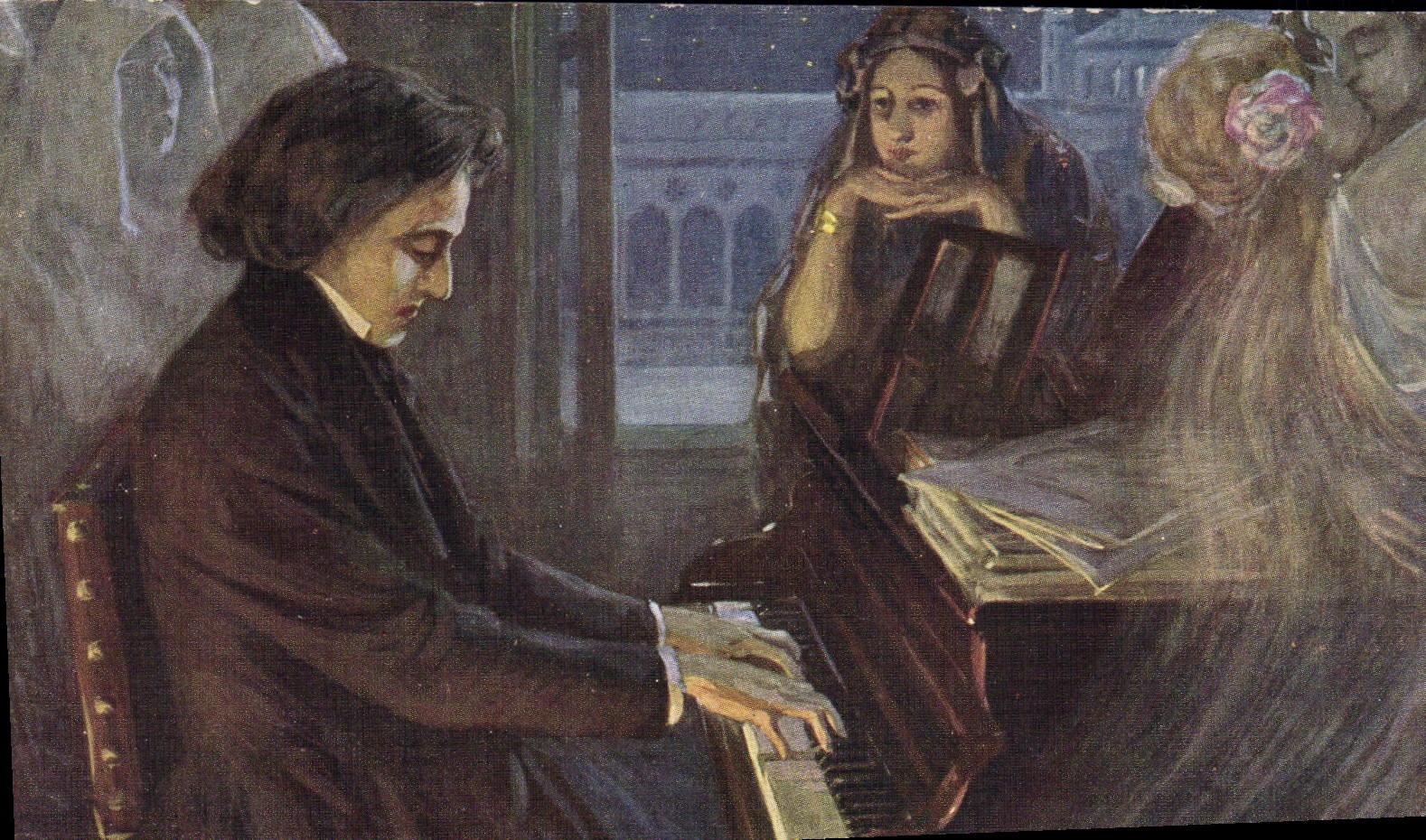 F. Chopin composant « Les Préludes » — L. Balestriéri, n°1245