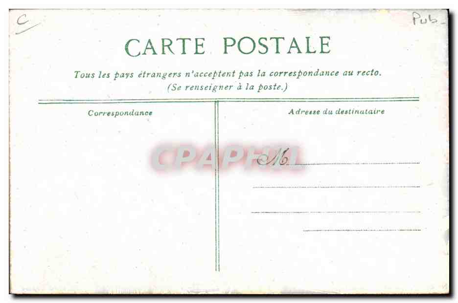 Faust et Marguerite — scène humoristique — L.V.C. Déposé, N° 14 Cartes Humoristiques — Verso