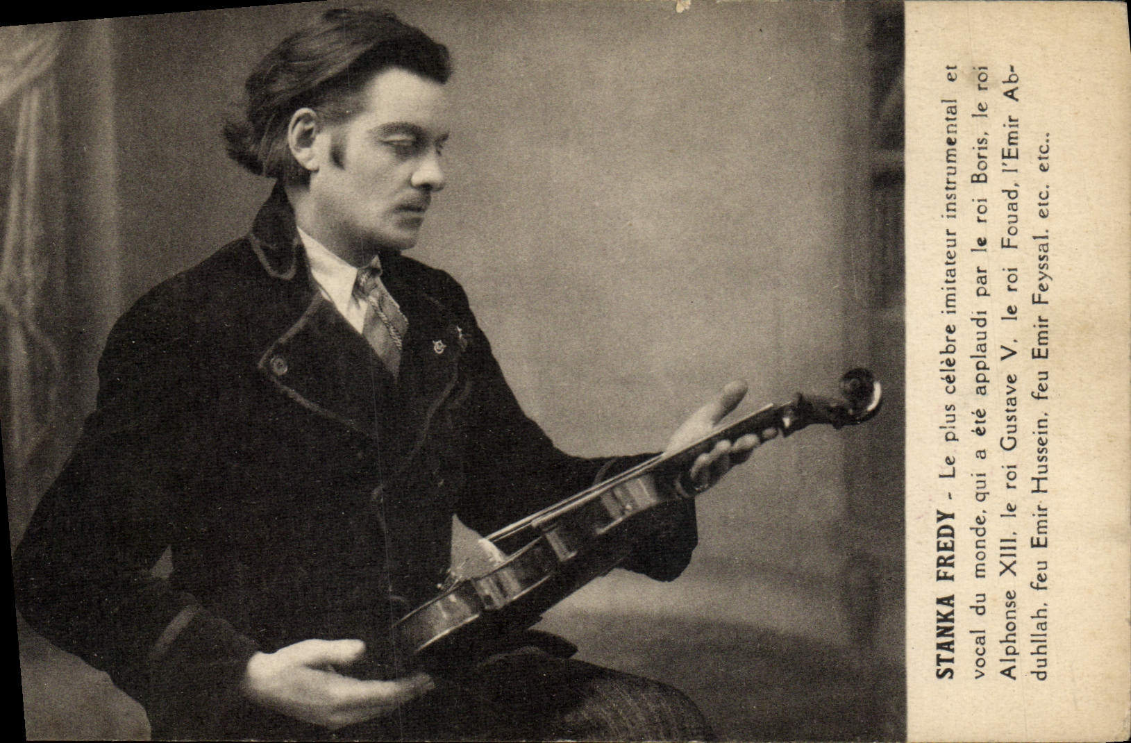 Stanka Fredy — musicien instrumental — carte postale