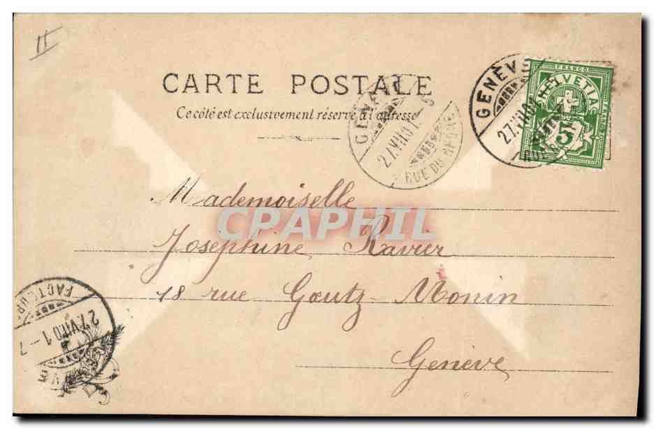 CPA Cochon Porc Salon 1901 Vaysan Enfant prodigue Moutons  — Rückseite
