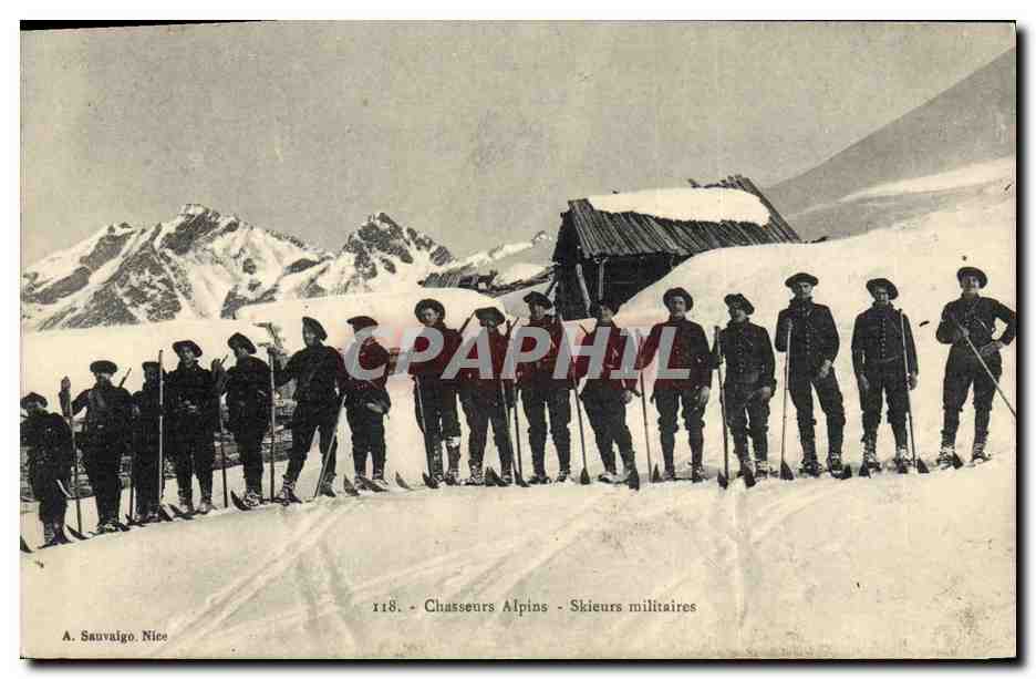 Chasseurs Alpins - Skieurs militaires — A. Sauvaigo, Nice, n°118