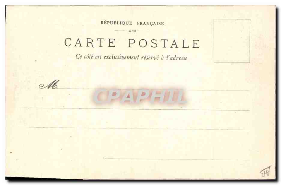 Carte postale française — République Française — texte imprimé sur le côté destiné à l'adresse — Reverso