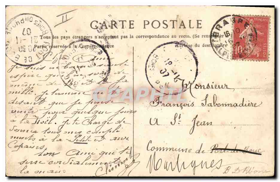 CPA Militaria Chasseurs alpins 23eme Chasseurs — Rückseite