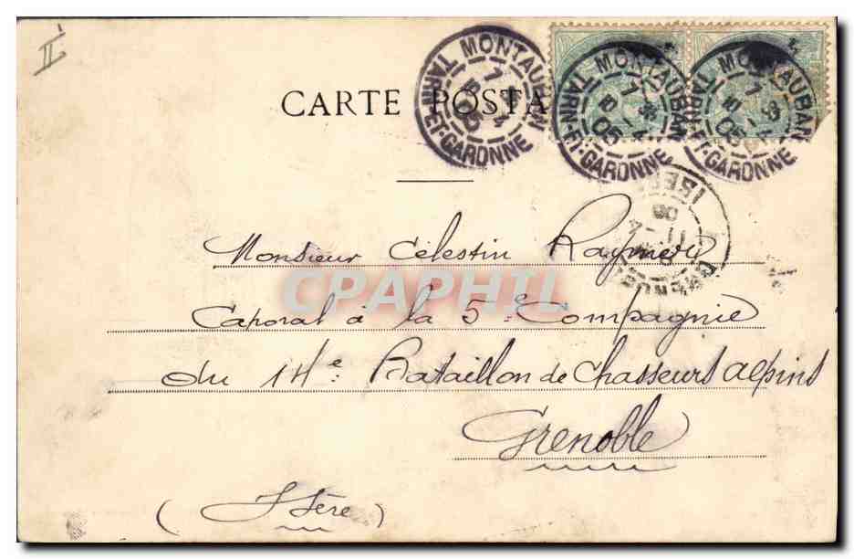 Régiment de Cambresis — 1776-1791 — Phototype A. Berneval & Cie, Nandy — Verso