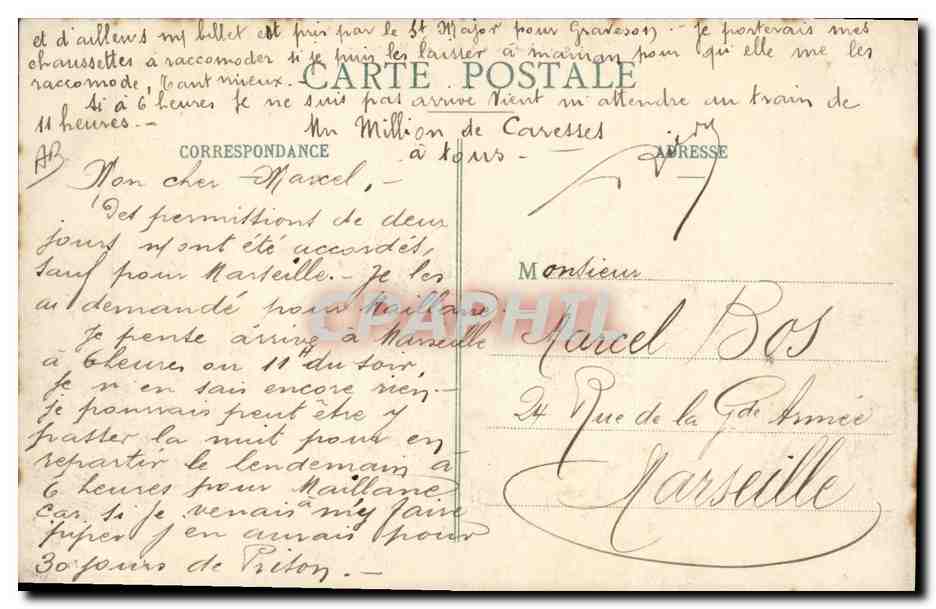 CPA Militaria Chasseurs alpins en montagne — Rückseite