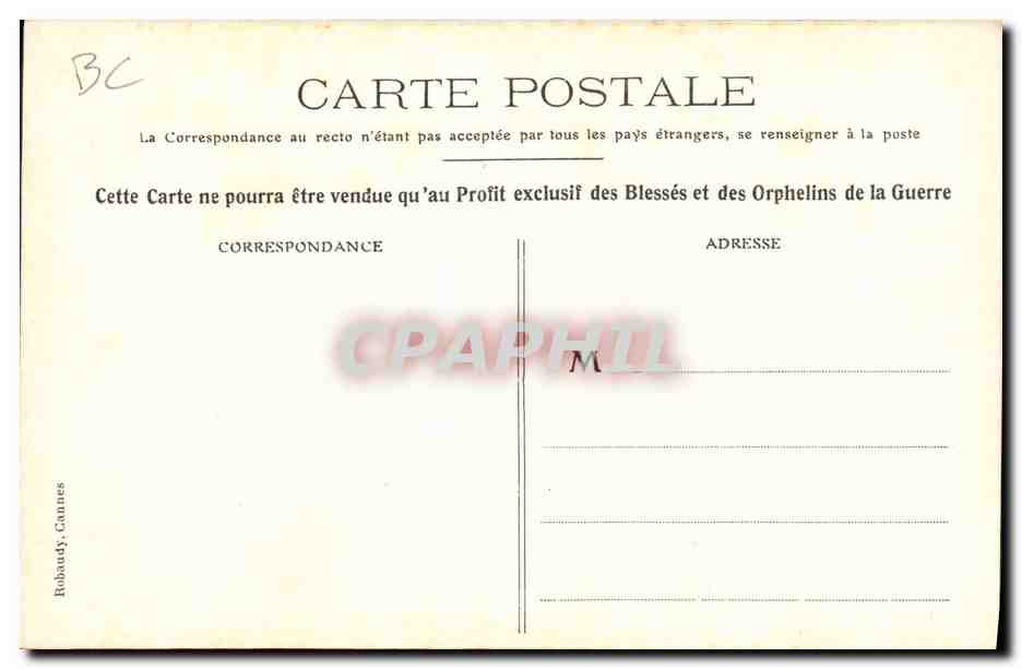 CPA Militaria La veuve  — Rückseite