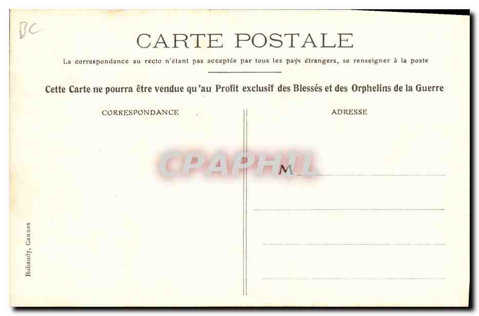 CPA Militaria L'incendiaire  — Rückseite