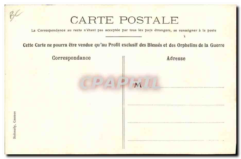 CPA Militaria L'otage  — Rückseite