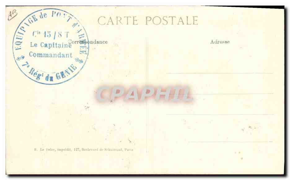 CPA Militaria Alsace Bon voyage  — Rückseite