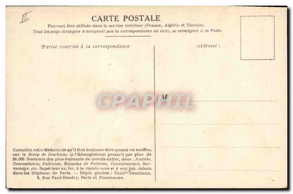 CPA Militaria Ypres les halles Militaria  — Rückseite
