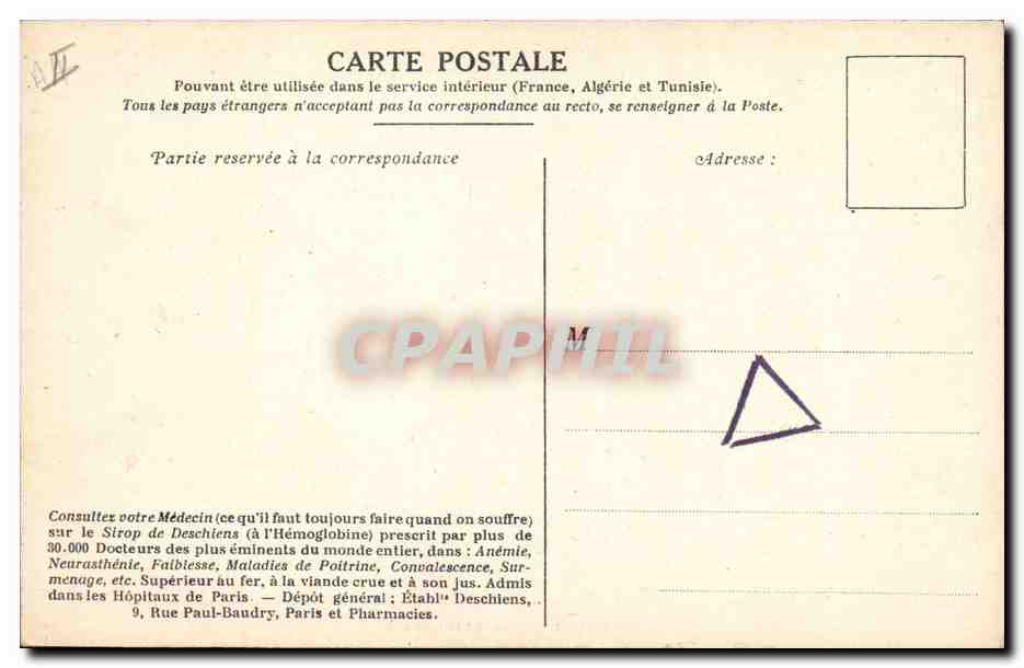 CPA Militaria Noyon la cathedrale Militaria  — Rückseite
