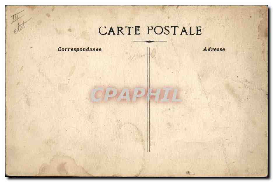 CPA Militaria Le chatiment  — Verso