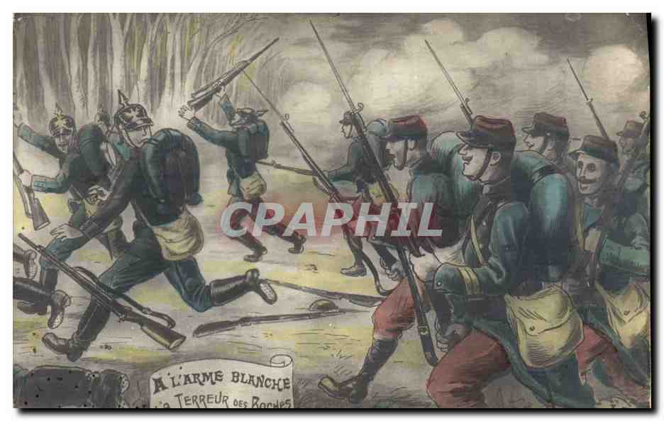 CPA Militaria A l'arme blanche La terreur des boches 
