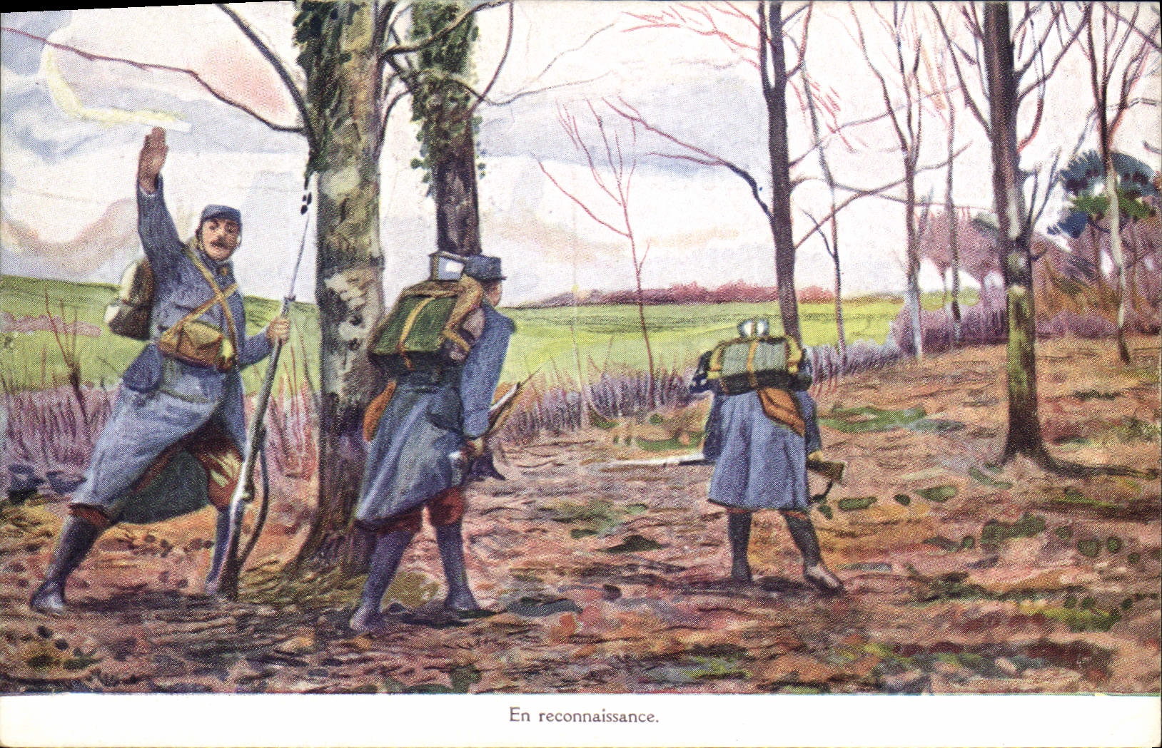 CPA Militaria En reconnaissance Publicite Apioline de Chapoteaut Paris Rue Vivienne 