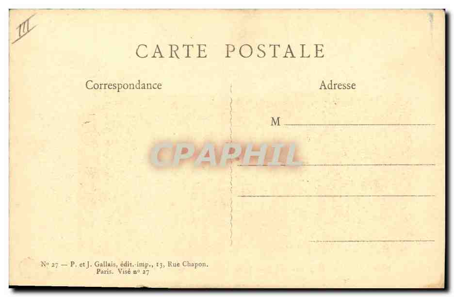 CPA Militaria Huguet Numa Reponse aux gaz asphyxiants  — Verso
