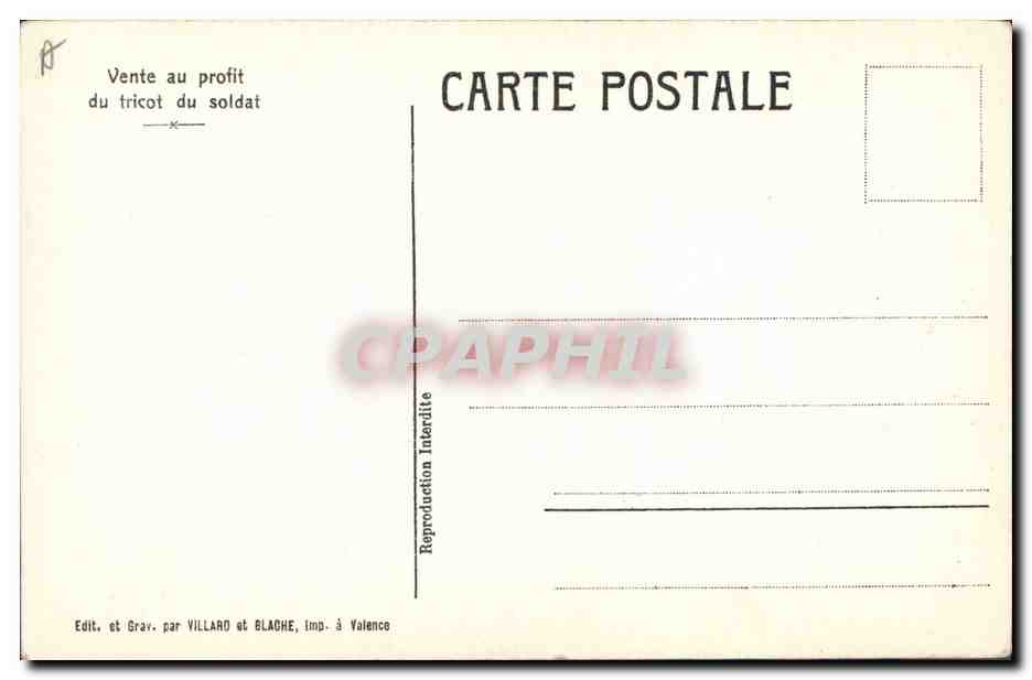 CPA Militaria Reims  — Verso