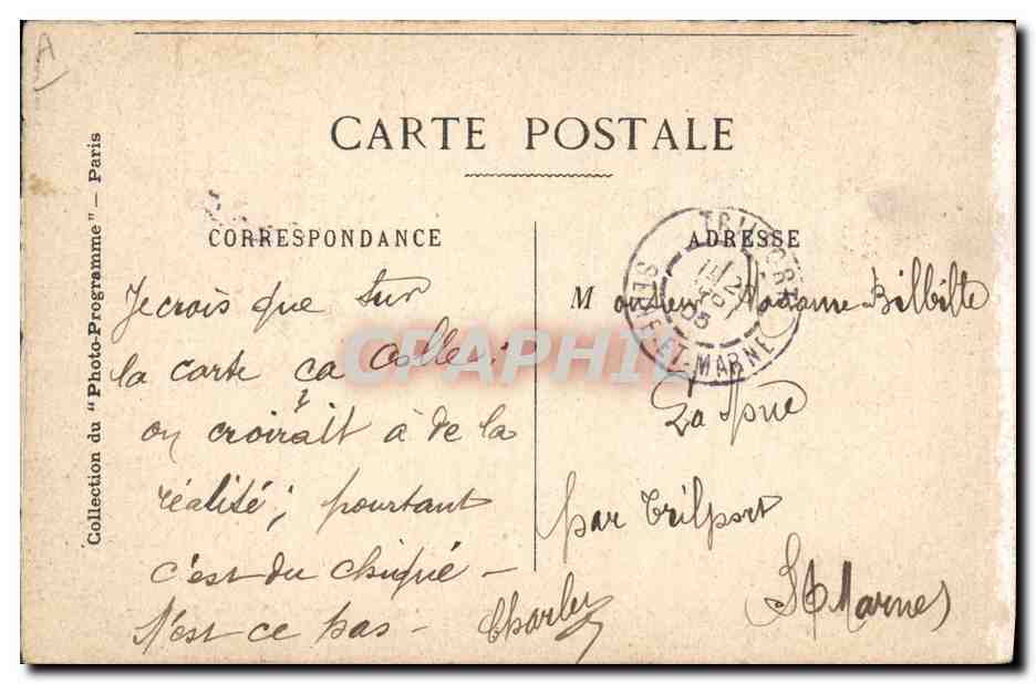 CPA Theatre Gaite Le roman d'un jeune homme pauvre  — Verso