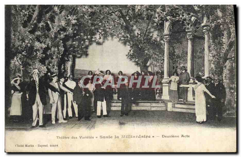 CPA Theatre des Varietes Susie la Milliardaire Deuxieme Acte 