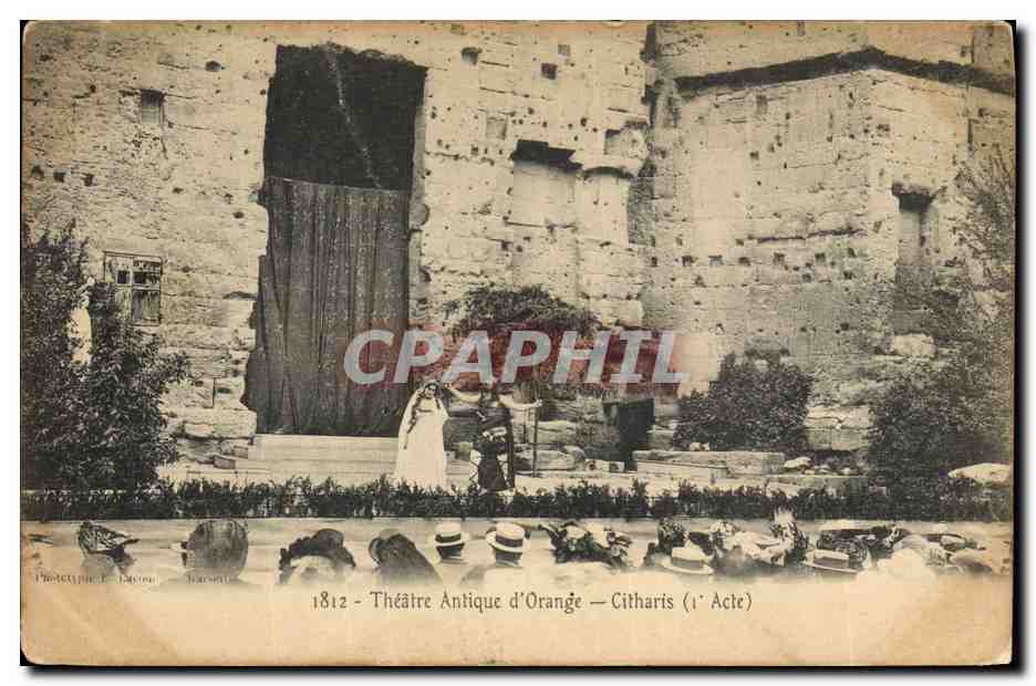 CPA Theatre antique d'Orange Citharis 1er Acte 