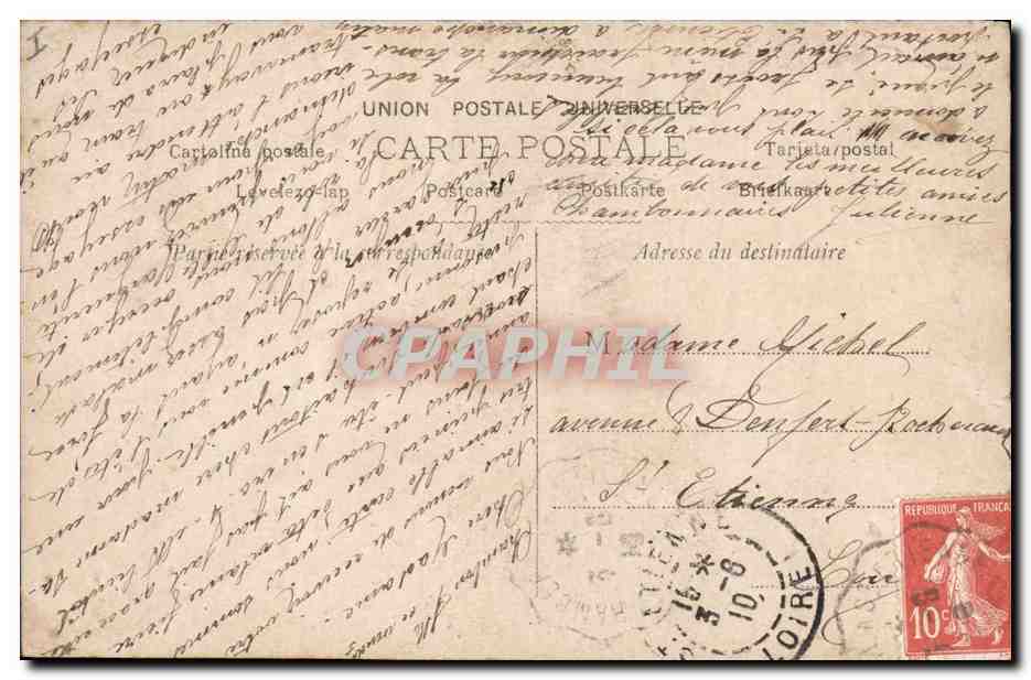 CPA Salon 1906 Cordonnier Marche funebre  — Back