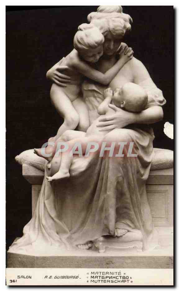 Maternité — sculpture de R. E. Guibourge — Salon 361 - Anverso