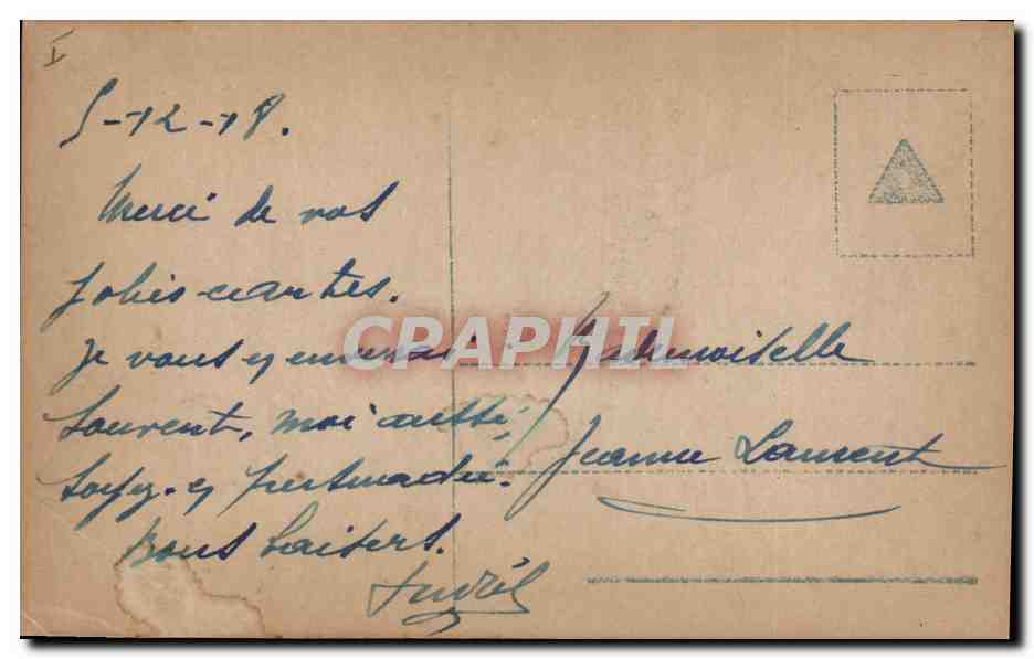 CPA Zwei Menschen Emil Renker — Verso