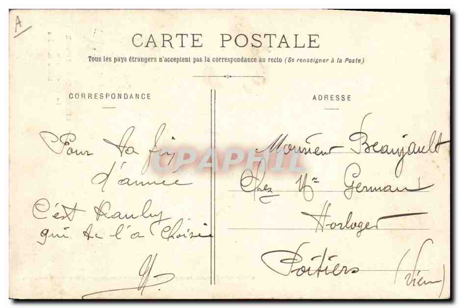 CPA Folklore Les Sables D'Olonne La mere Anette Etude de coiffe — Verso