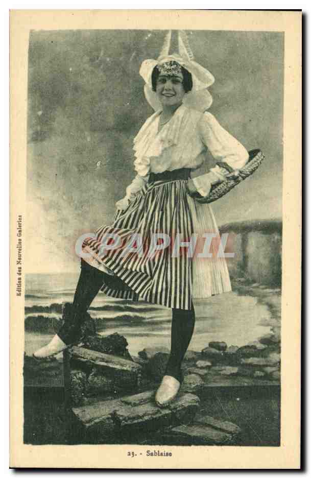 CPA Folklore Sablaise