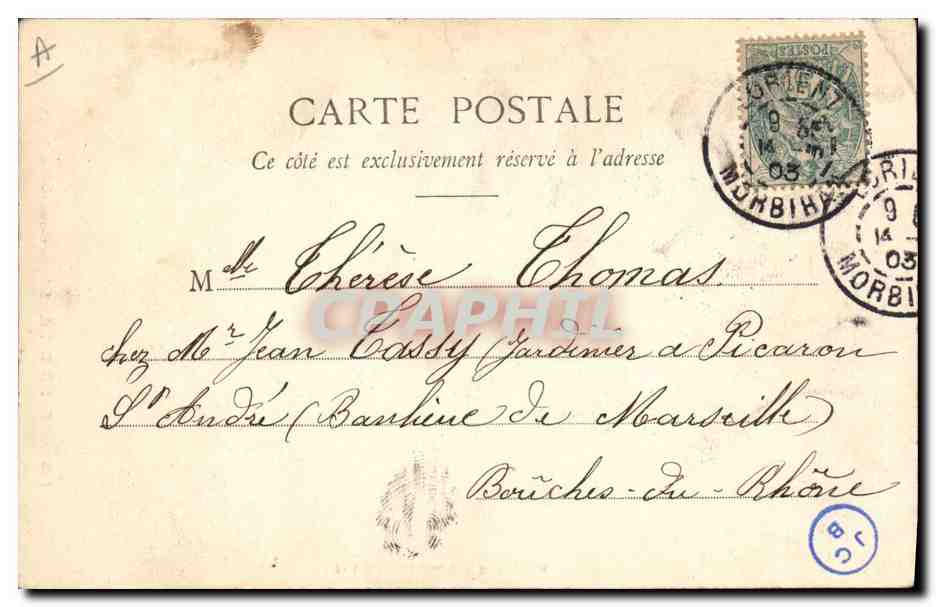 CPA Folklore Les Sables d'Olonne Sablaise raccomodant les filets — Verso