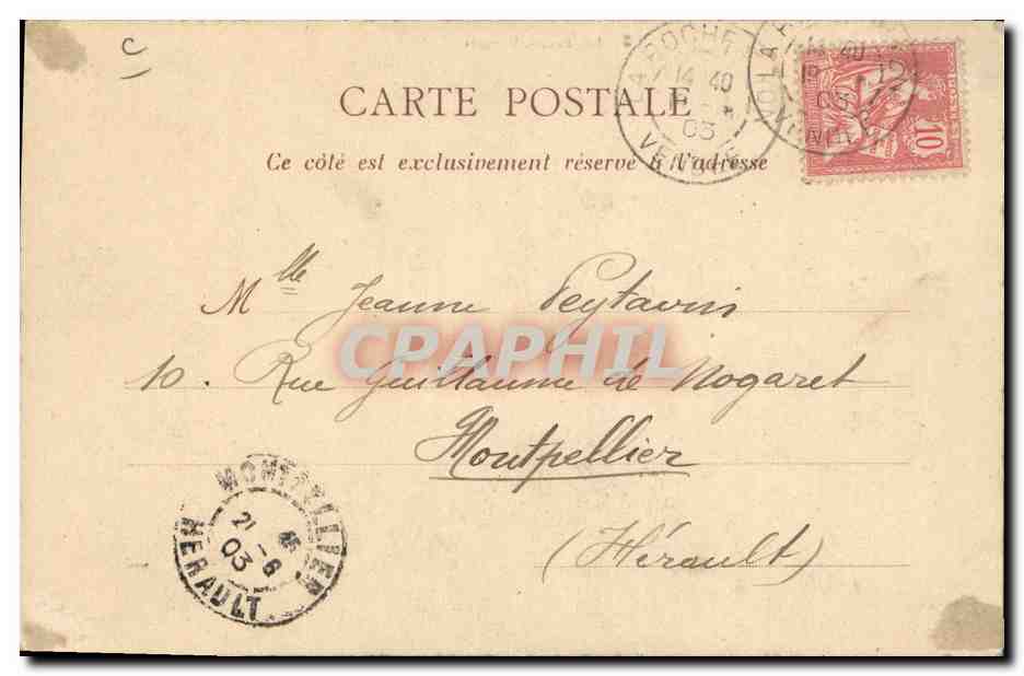 CPA Folklore Vieille paysanne vendeenne  — Verso
